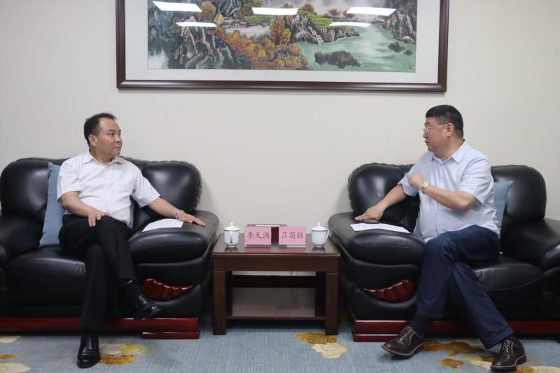 李天滿會見四川大學全球創(chuàng)聯(lián)常務副會長、四川會長呂藺強一行