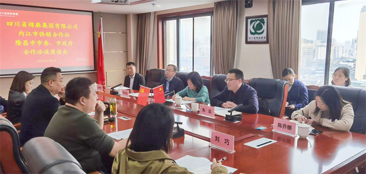 集團(tuán)公司召開與內(nèi)江市供銷社、隆昌市委、市政府合作洽談座談會(huì)