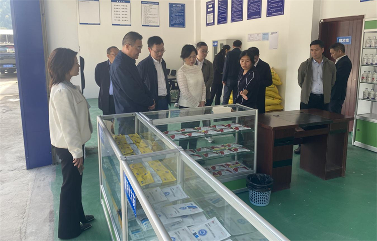 四川省供銷社黨組成員、理事會副主任、一級巡視員楊武秀帶隊到萬源調(diào)研集團(tuán)舊院黑雞產(chǎn)業(yè)發(fā)展工作